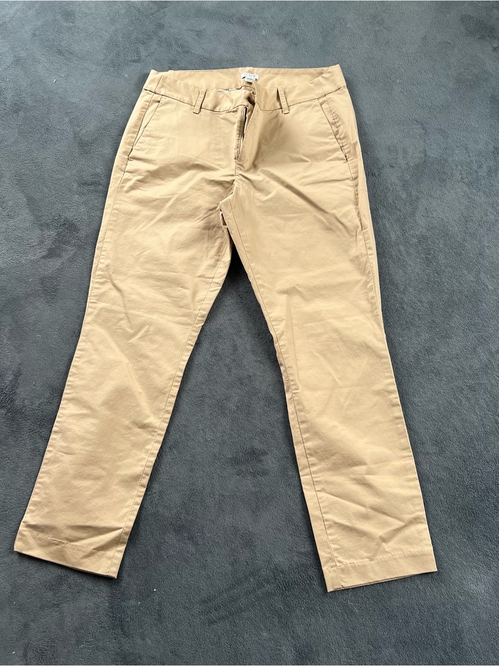 J.Crew Girlfriend Chino Pants Womens size 10 Tan Camel Stretch Cotton NWT